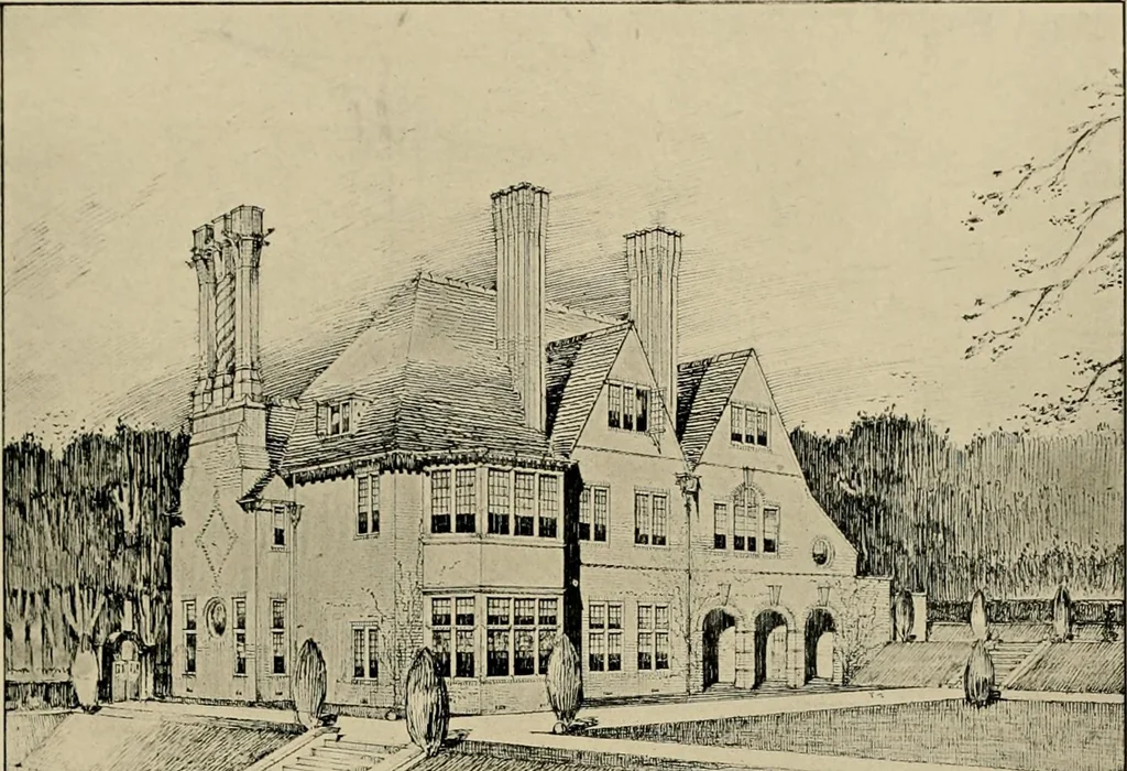 An illustration from Country-cottages and week-end homes, 1912, leaf 216