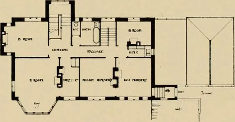 An illustration from Country-cottages and week-end homes, 1912, leaf 216