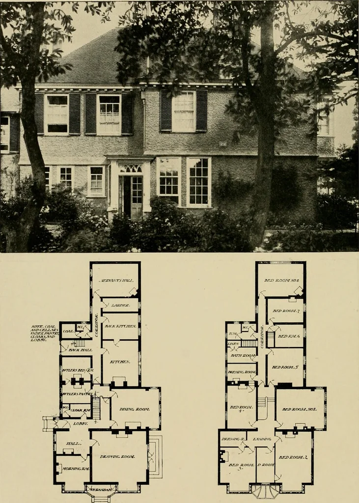 An illustration from Country-cottages and week-end homes, 1912, leaf 221