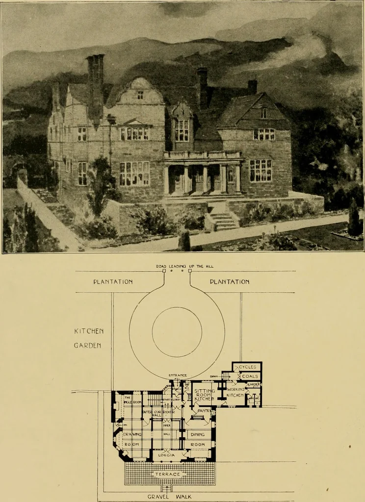 An illustration from Country-cottages and week-end homes, 1912, leaf 227