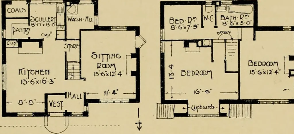 An illustration from Country-cottages and week-end homes, 1912, leaf 40