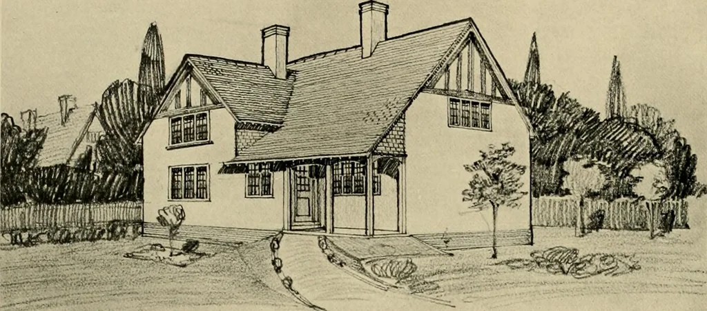 An illustration from Country-cottages and week-end homes, 1912, leaf 57