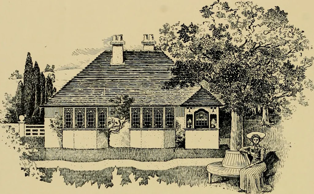 An illustration from Country-cottages and week-end homes, 1912, leaf 61