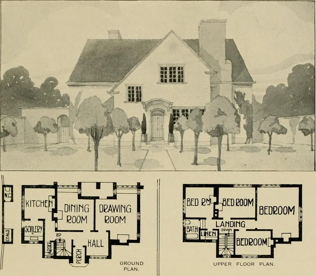 An illustration from Country-cottages and week-end homes, 1912, leaf 76
