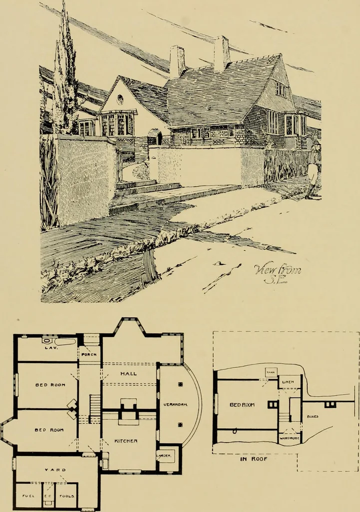 An illustration from Country-cottages and week-end homes, 1912, leaf 85