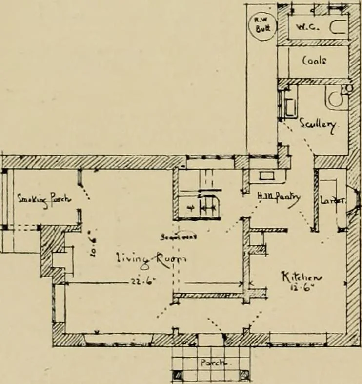 An illustration from Country-cottages and week-end homes, 1912, leaf 91