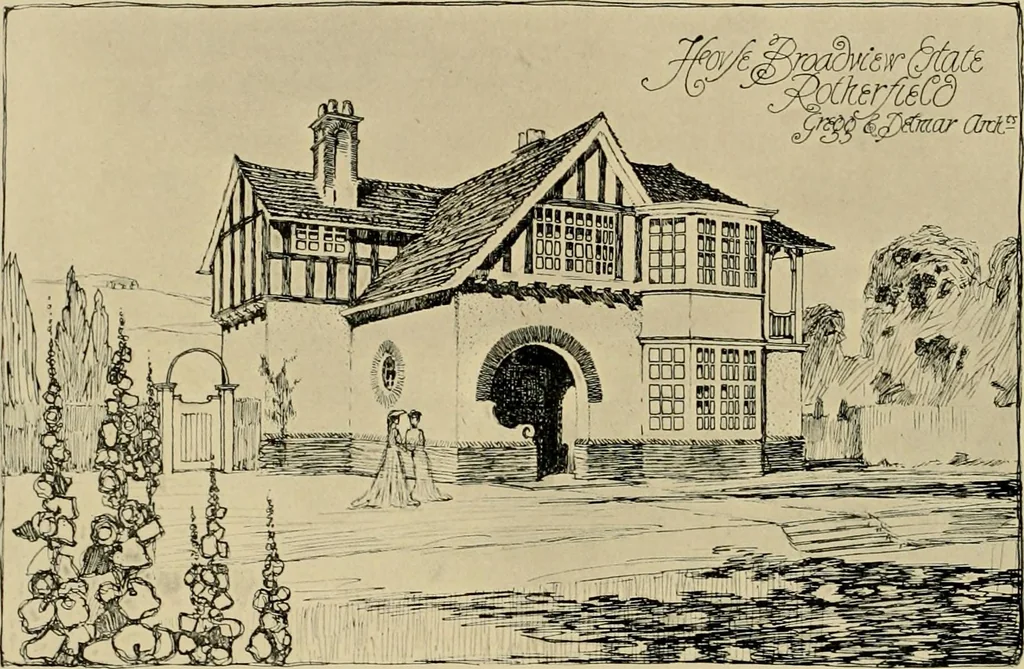 An illustration from Country-cottages and week-end homes, 1912, leaf 93