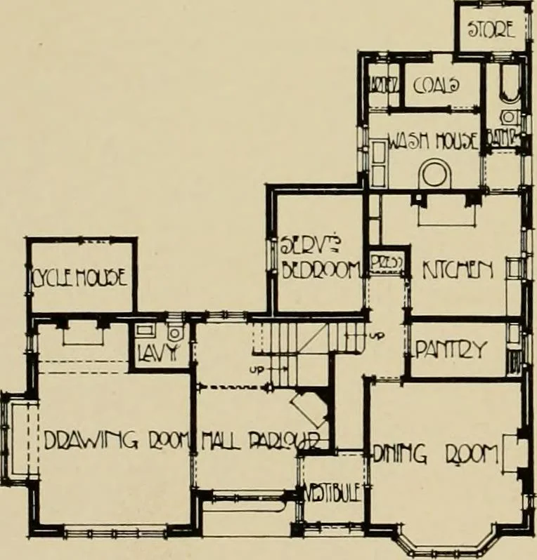 An illustration from Country-cottages and week-end homes, 1912, leaf 97