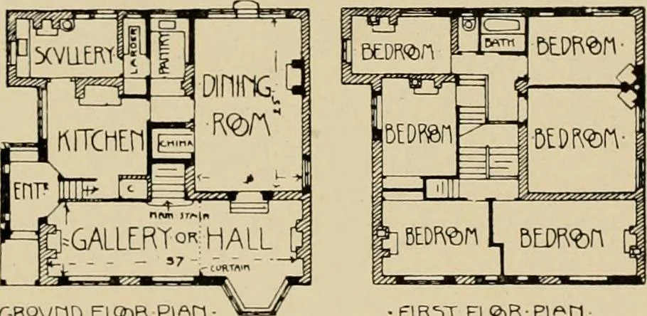 An illustration from Country-cottages and week-end homes, 1912, leaf 98