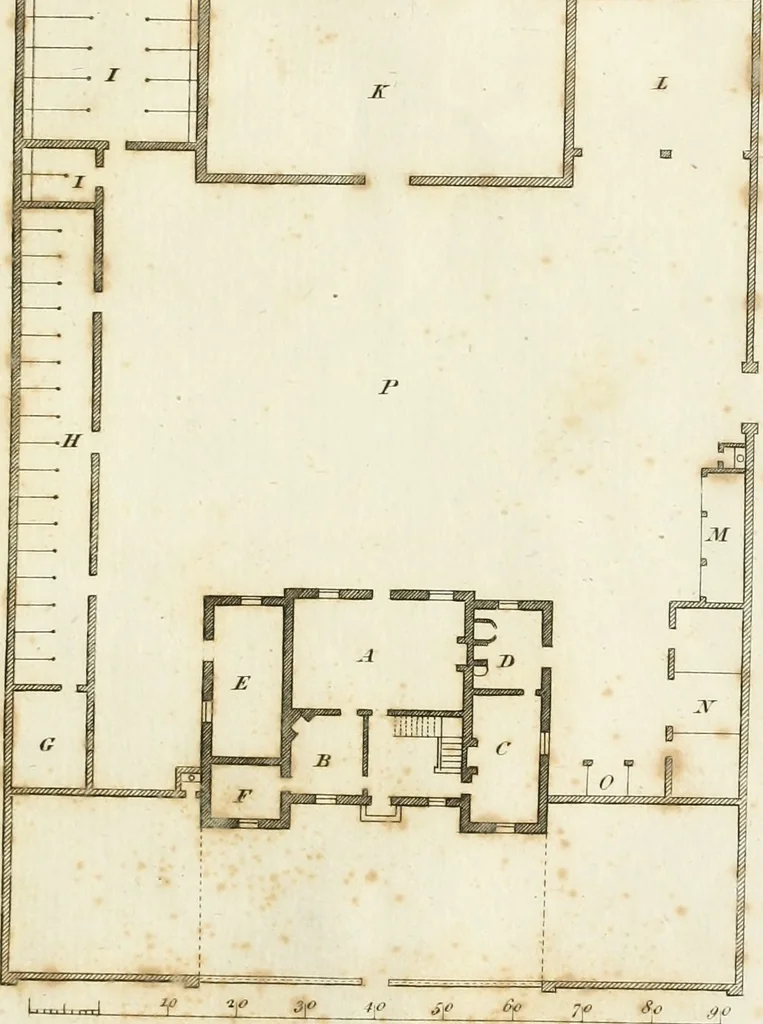 An illustration from The country gentleman's architect, in a great variety of new designs : for cottages, farm-houses, country-houses, villas, lodges for park or garden entrances, and ornamental wooden gates : with plans of the offices belonging to each design, distributed with a strict attention to convenience, elegance, and economy : engraved on thirty-two plates, from designs drawn, 1789, leaf 12