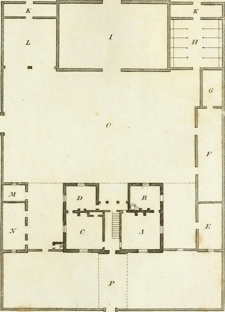 An illustration from The country gentleman's architect, in a great variety of new designs : for cottages, farm-houses, country-houses, villas, lodges for park or garden entrances, and ornamental wooden gates : with plans of the offices belonging to each design, distributed with a strict attention to convenience, elegance, and economy : engraved on thirty-two plates, from designs drawn, 1789, leaf 28