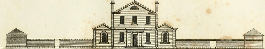 An illustration from The country gentleman's architect, in a great variety of new designs : for cottages, farm-houses, country-houses, villas, lodges for park or garden entrances, and ornamental wooden gates : with plans of the offices belonging to each design, distributed with a strict attention to convenience, elegance, and economy : engraved on thirty-two plates, from designs drawn, 1789, leaf 40