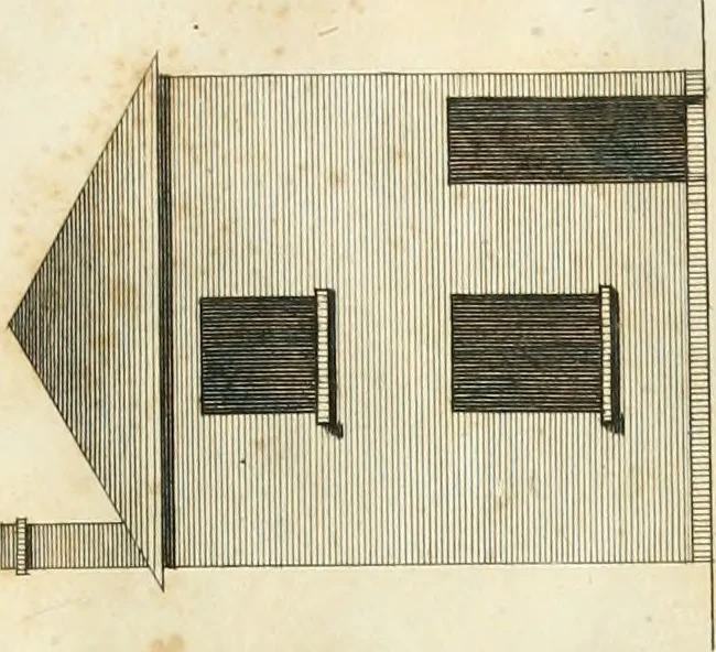An illustration from The country gentleman's architect, in a great variety of new designs : for cottages, farm-houses, country-houses, villas, lodges for park or garden entrances, and ornamental wooden gates : with plans of the offices belonging to each design, distributed with a strict attention to convenience, elegance, and economy : engraved on thirty-two plates, from designs drawn, 1789, leaf 6