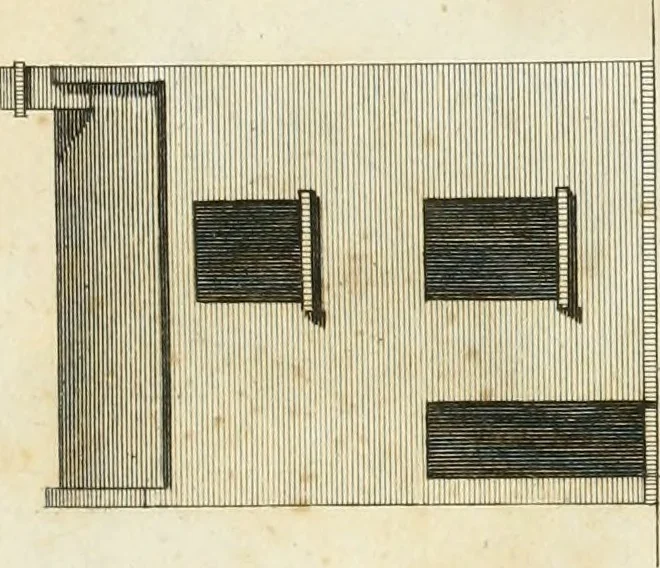 An illustration from The country gentleman's architect, in a great variety of new designs : for cottages, farm-houses, country-houses, villas, lodges for park or garden entrances, and ornamental wooden gates : with plans of the offices belonging to each design, distributed with a strict attention to convenience, elegance, and economy : engraved on thirty-two plates, from designs drawn, 1789, leaf 6
