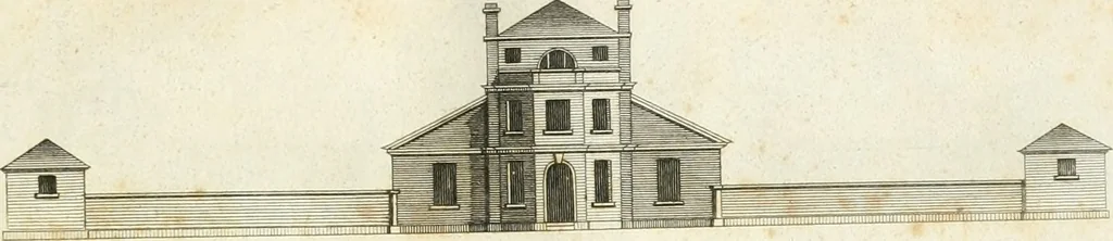 An illustration from The country gentleman's architect, in a great variety of new designs : for cottages, farm-houses, country-houses, villas, lodges for park or garden entrances, and ornamental wooden gates : with plans of the offices belonging to each design, distributed with a strict attention to convenience, elegance, and economy : engraved on thirty-two plates, from designs drawn, 1789, leaf 62