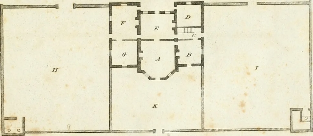 An illustration from The country gentleman's architect, in a great variety of new designs : for cottages, farm-houses, country-houses, villas, lodges for park or garden entrances, and ornamental wooden gates : with plans of the offices belonging to each design, distributed with a strict attention to convenience, elegance, and economy : engraved on thirty-two plates, from designs drawn, 1789, leaf 62