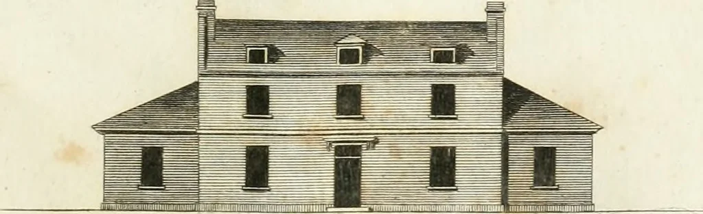 An illustration from The country gentleman's architect, in a great variety of new designs : for cottages, farm-houses, country-houses, villas, lodges for park or garden entrances, and ornamental wooden gates : with plans of the offices belonging to each design, distributed with a strict attention to convenience, elegance, and economy : engraved on thirty-two plates, from designs drawn, 1789, leaf 76