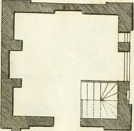 An illustration from The country gentleman's architect, in a great variety of new designs : for cottages, farm-houses, country-houses, villas, lodges for park or garden entrances, and ornamental wooden gates : with plans of the offices belonging to each design, distributed with a strict attention to convenience, elegance, and economy : engraved on thirty-two plates, from designs drawn, 1789, leaf 84