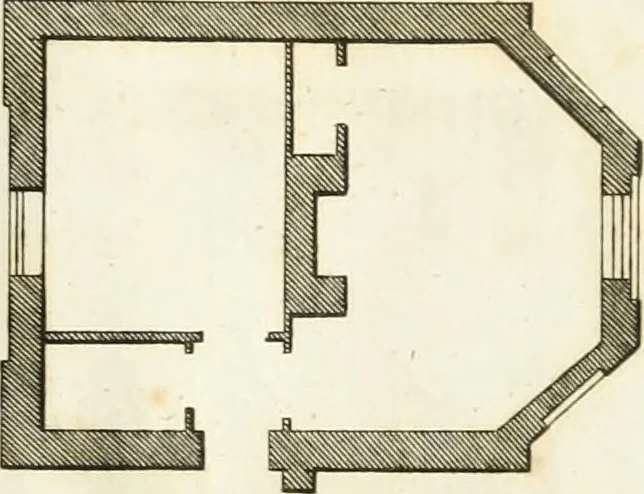 An illustration from The country gentleman's architect, in a great variety of new designs : for cottages, farm-houses, country-houses, villas, lodges for park or garden entrances, and ornamental wooden gates : with plans of the offices belonging to each design, distributed with a strict attention to convenience, elegance, and economy : engraved on thirty-two plates, from designs drawn, 1789, leaf 86