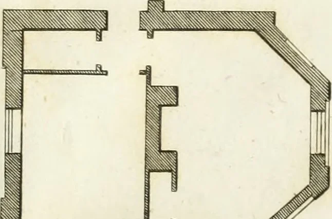 An illustration from The country gentleman's architect, in a great variety of new designs : for cottages, farm-houses, country-houses, villas, lodges for park or garden entrances, and ornamental wooden gates : with plans of the offices belonging to each design, distributed with a strict attention to convenience, elegance, and economy : engraved on thirty-two plates, from designs drawn, 1789, leaf 86