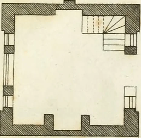 An illustration from The country gentleman's architect, in a great variety of new designs : for cottages, farm-houses, country-houses, villas, lodges for park or garden entrances, and ornamental wooden gates : with plans of the offices belonging to each design, distributed with a strict attention to convenience, elegance, and economy : engraved on thirty-two plates, from designs drawn, 1789, leaf 88