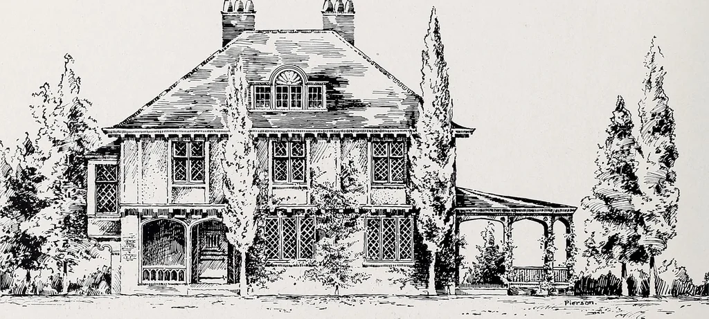 An illustration from Country homes and gardens of moderate cost;, 1907, leaf 119