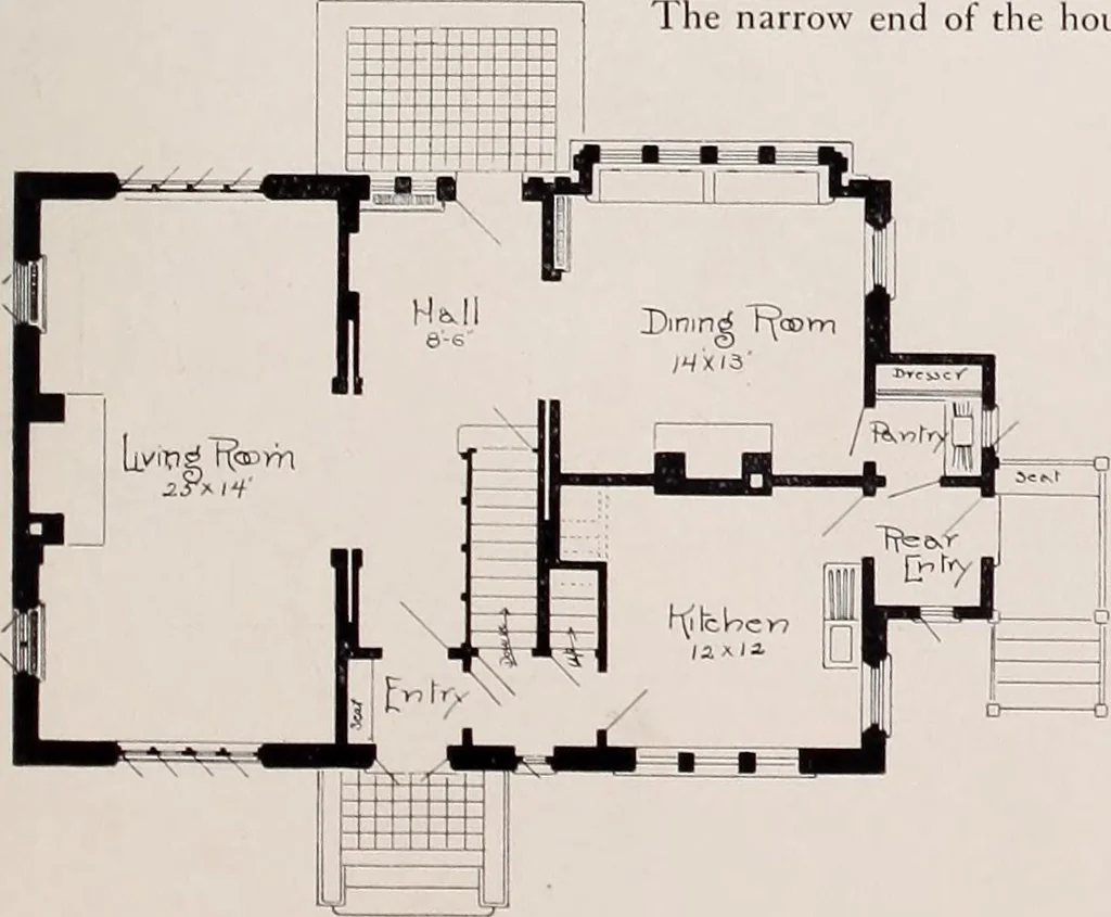An illustration from Country homes and gardens of moderate cost;, 1907, leaf 12