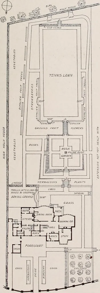 An illustration from Country homes and gardens of moderate cost;, 1907, leaf 120