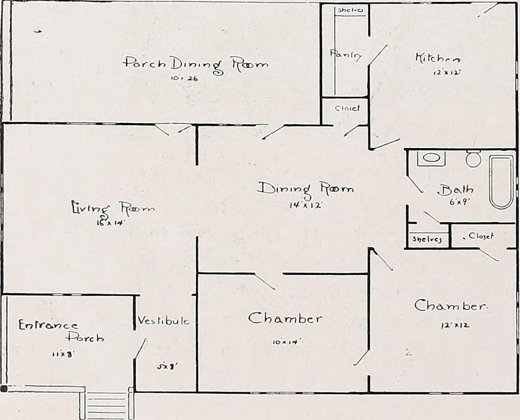 An illustration from Country homes and gardens of moderate cost;, 1907, leaf 15