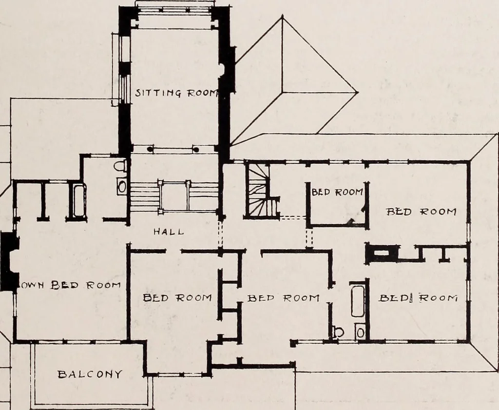 An illustration from Country homes and gardens of moderate cost;, 1907, leaf 28
