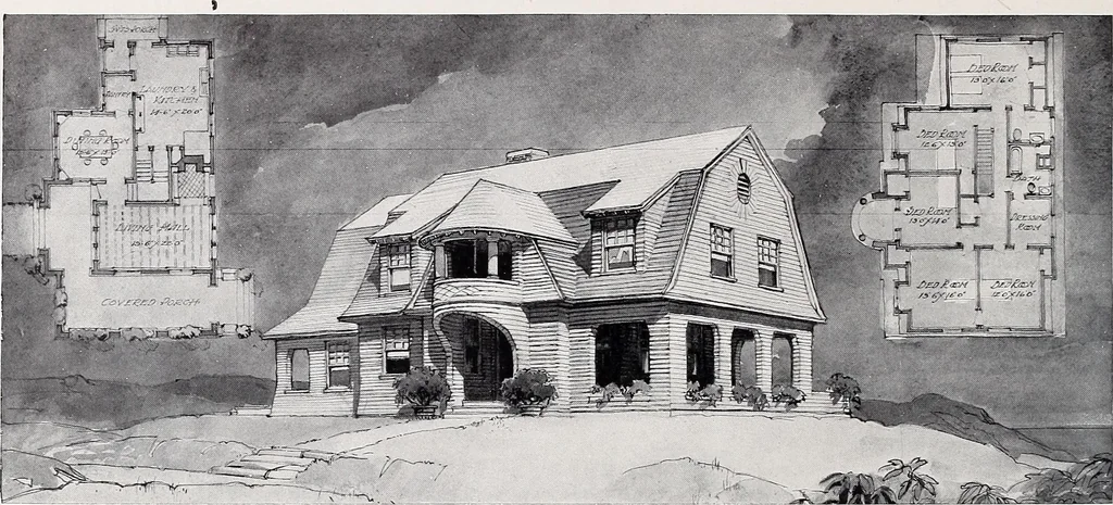 An illustration from Country homes and gardens of moderate cost;, 1907, leaf 33