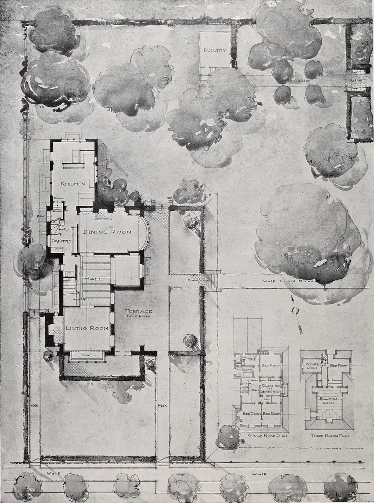 An illustration from Country homes and gardens of moderate cost;, 1907, leaf 57