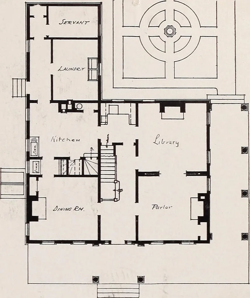 An illustration from Country homes and gardens of moderate cost;, 1907, leaf 76