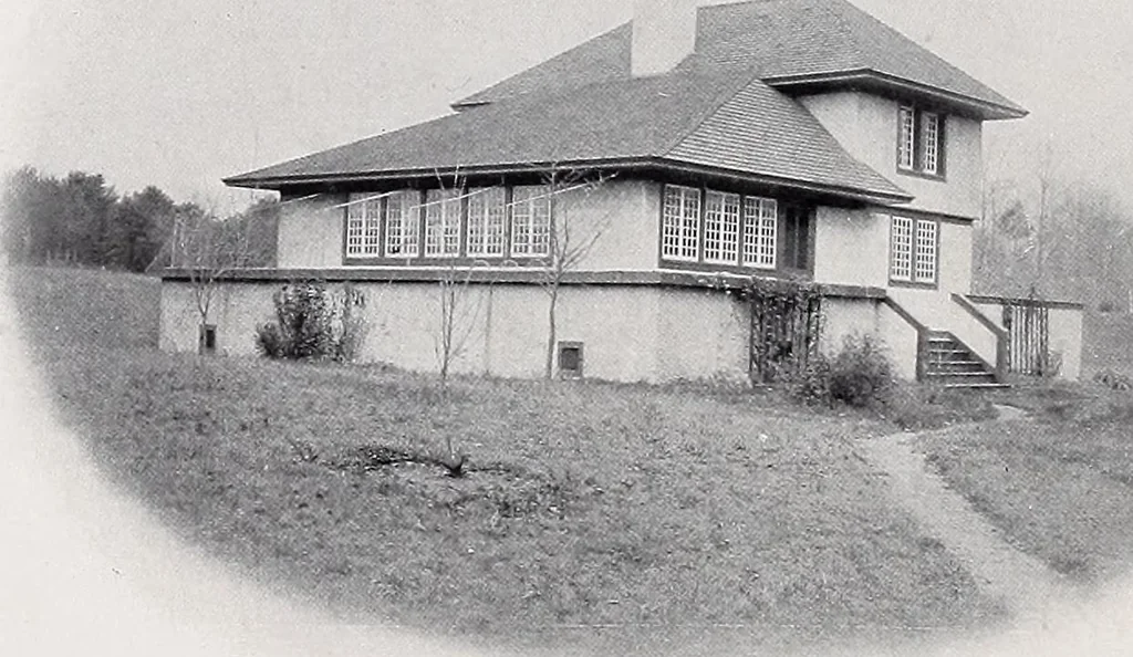 An illustration from Country homes and gardens of moderate cost;, 1907, leaf 9