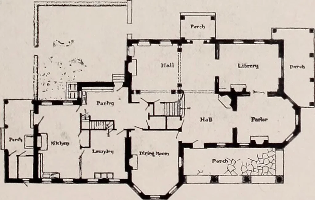 An illustration from Country homes and gardens of moderate cost;, 1907, leaf 92