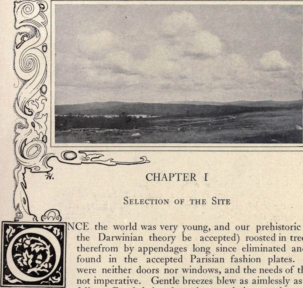 An illustration from The country house; a practical manual of the planning and construction of the American country home and its surroundings, 1905, leaf 28