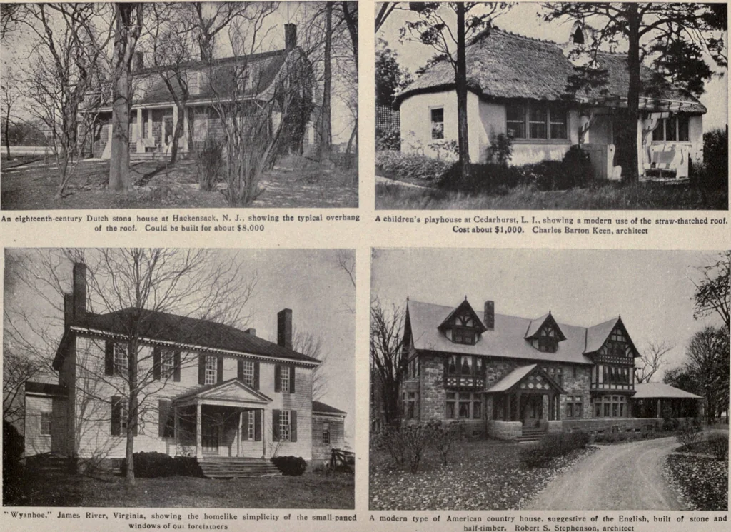 An illustration from The country house; a practical manual of the planning and construction of the American country home and its surroundings, 1905, leaf 341