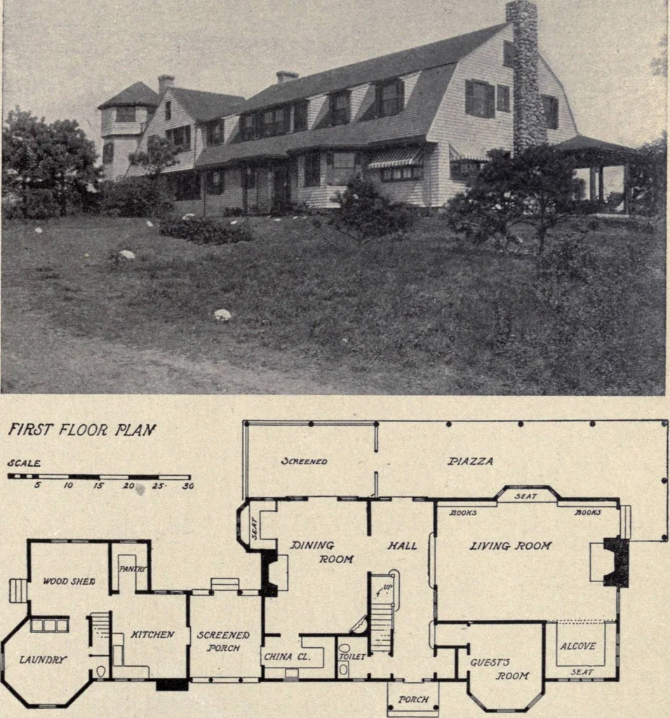 An illustration from The country house; a practical manual of the planning and construction of the American country home and its surroundings, 1905, leaf 48