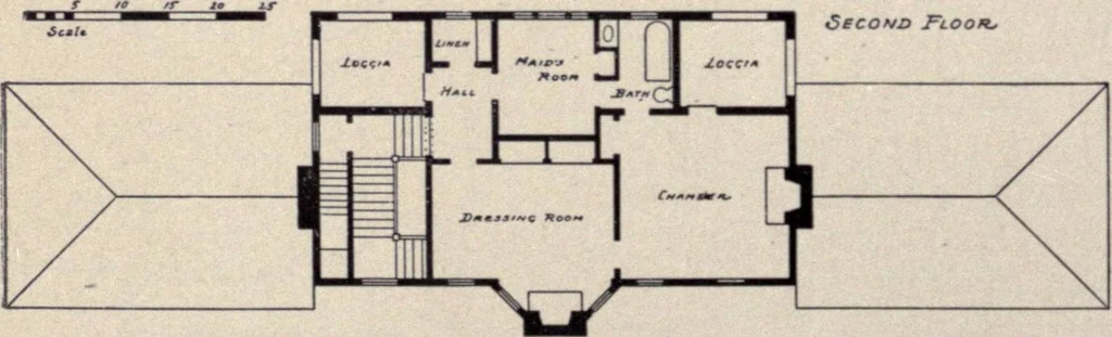 An illustration from The country house; a practical manual of the planning and construction of the American country home and its surroundings, 1905, leaf 61