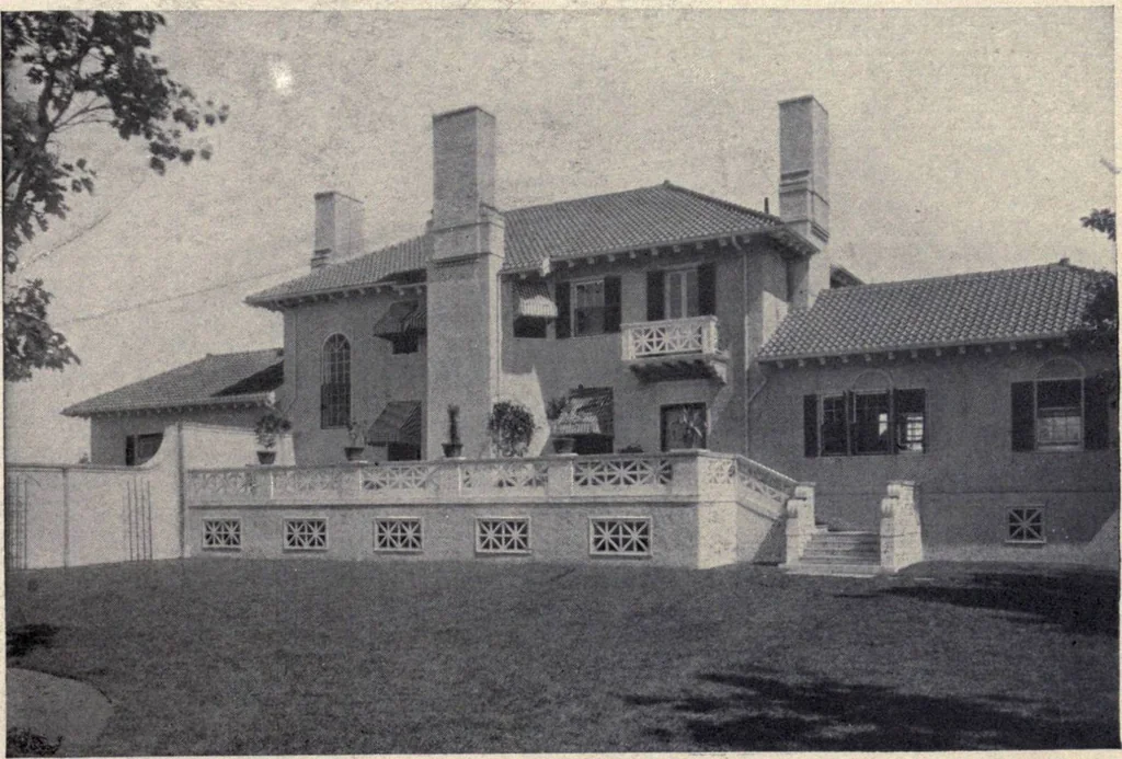 An illustration from The country house; a practical manual of the planning and construction of the American country home and its surroundings, 1905, leaf 62