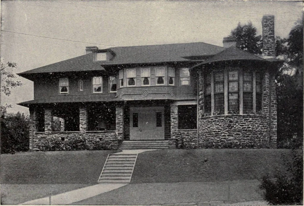 An illustration from The country house; a practical manual of the planning and construction of the American country home and its surroundings, 1905, leaf 68