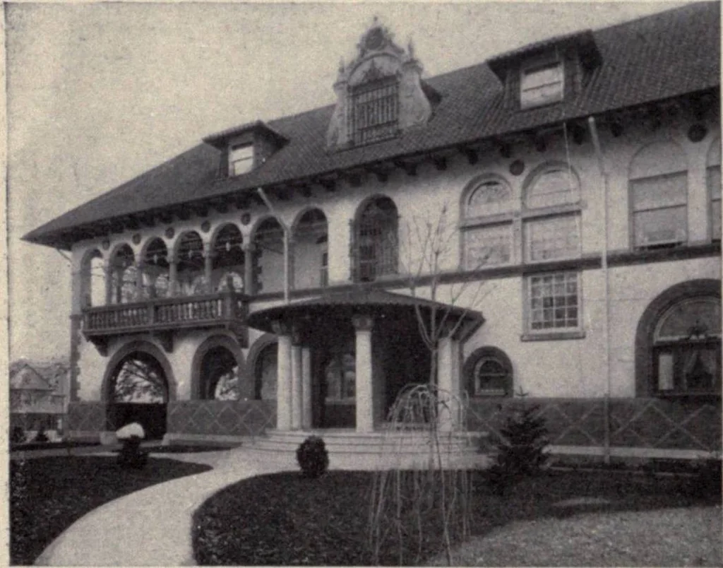 An illustration from The country house; a practical manual of the planning and construction of the American country home and its surroundings, 1905, leaf 87