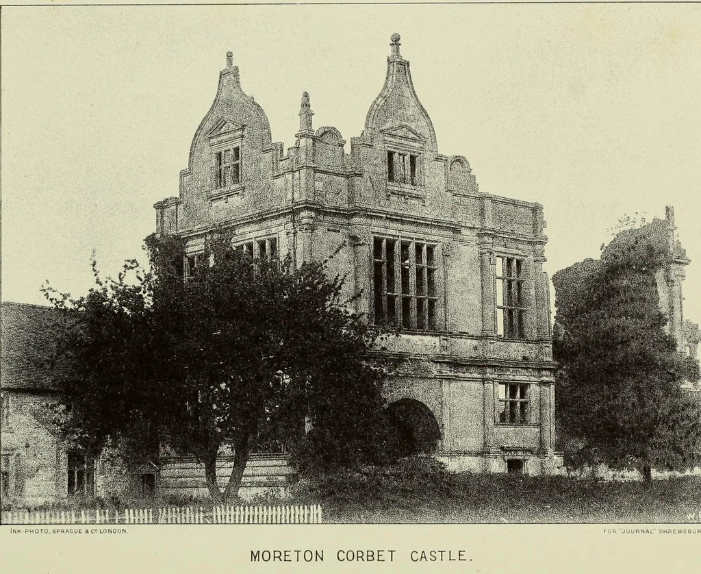 An illustration from The county seats of Shropshire : a series of descriptive sketches, with historical and antiquarian notes, of the principal family mansions, 1891, leaf 128