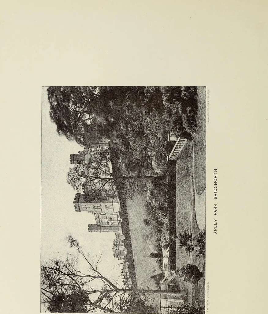An illustration from The county seats of Shropshire : a series of descriptive sketches, with historical and antiquarian notes, of the principal family mansions, 1891, leaf 181