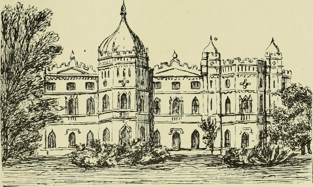 An illustration from The county seats of Shropshire : a series of descriptive sketches, with historical and antiquarian notes, of the principal family mansions, 1891, leaf 190