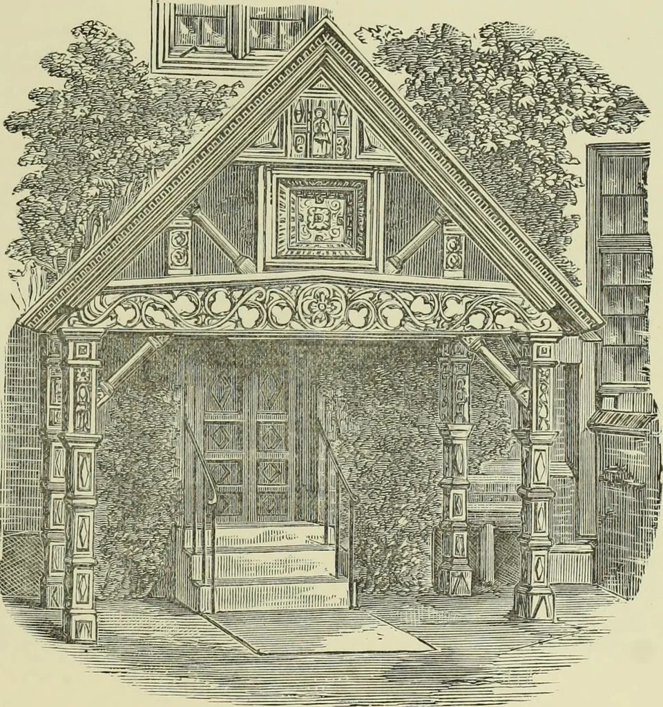 An illustration from The county seats of Shropshire : a series of descriptive sketches, with historical and antiquarian notes, of the principal family mansions, 1891, leaf 240