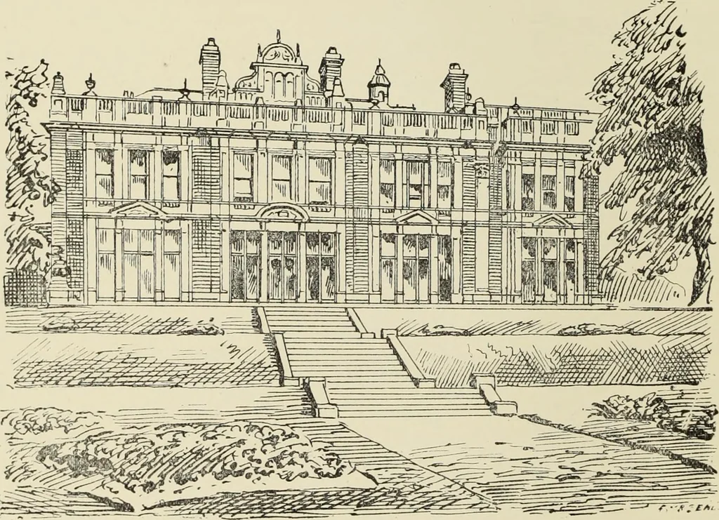 An illustration from The county seats of Shropshire : a series of descriptive sketches, with historical and antiquarian notes, of the principal family mansions, 1891, leaf 29