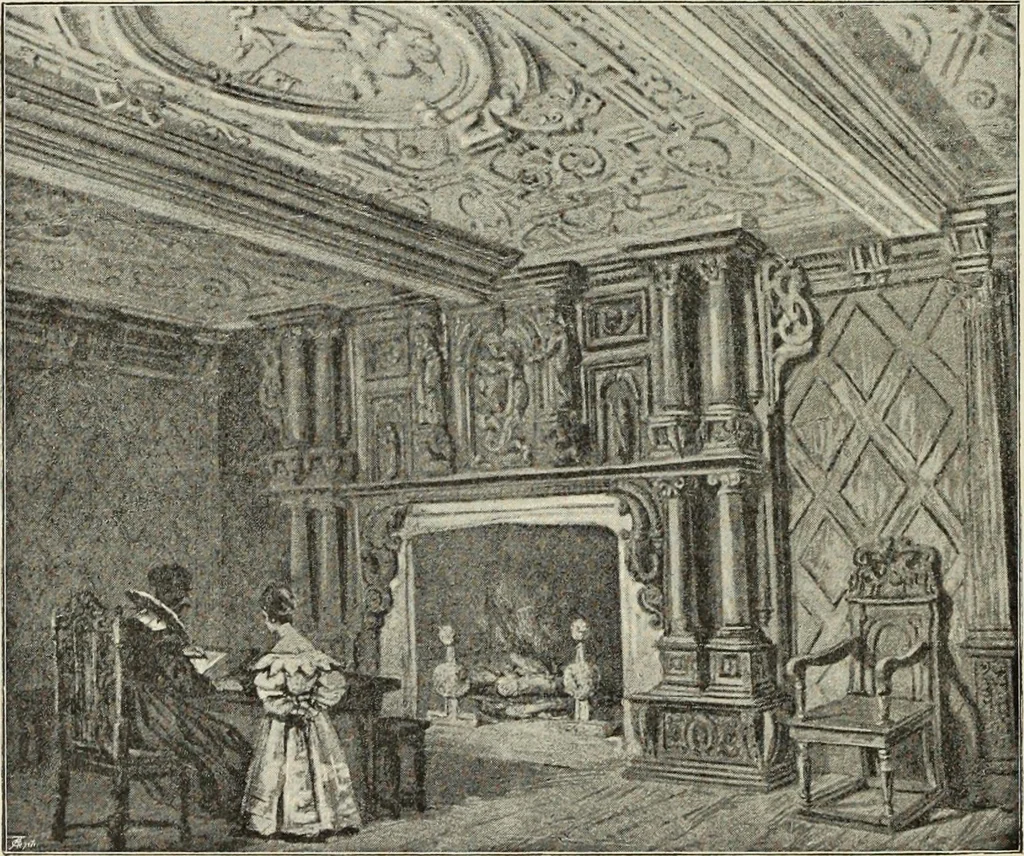 An illustration from The county seats of Shropshire : a series of descriptive sketches, with historical and antiquarian notes, of the principal family mansions, 1891, leaf 303