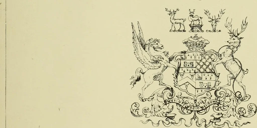 An illustration from The county seats of Shropshire : a series of descriptive sketches, with historical and antiquarian notes, of the principal family mansions, 1891, leaf 74