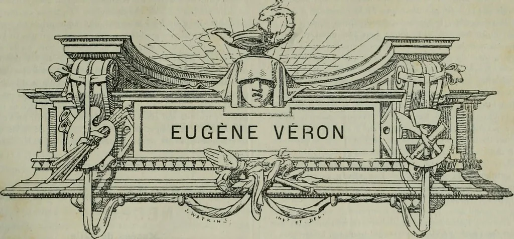 An illustration from Courrier de l'art, 1881, leaf 186